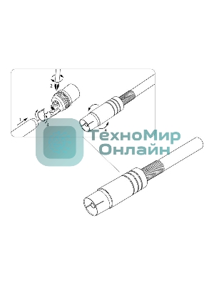 Разъем гнездо TV никель c пружиной Rexant