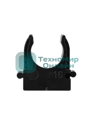 Крепеж-клипса для монтажного пистолета Rexant Ø 16 мм, черная (100 шт/уп)