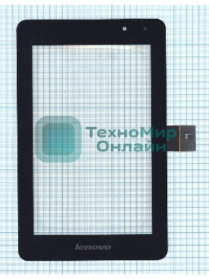 Сенсорное стекло (тачскрин) для Lenovo v2007 черное