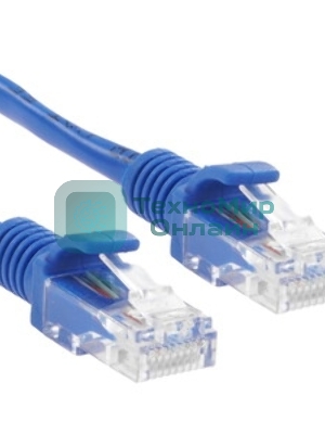 Патч-корд CCA light UTP Гарнизон PC-UTP-5e-3-B cat.5e, 3м, литой, многожильный синий
