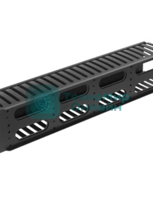 Кабельный организатор с пластиковыми кольцами Hyperline CM-2U-PL-DBL, двухсторонний, 19