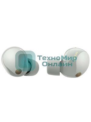 Наушники TWS Sony WF-1000XM5 серебристый, внутриканальные, Bluetooth, активное шумоподавление, беспроводная зарядка, до 8 ч