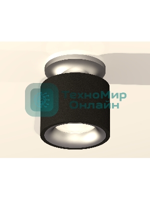 Светильник Ambrella Light XS7511101 SBK/MCH черный песок/хром матовый MR16 GU5.3 (N7928, C7511, N7013)