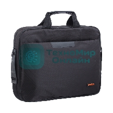 Сумка для ноутбука ExeGate EX264610RUS Office F1595 Black, черная, полиэстер, для ноутбуков до 15.6