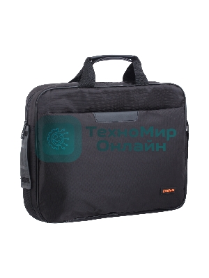 Сумка для ноутбука ExeGate EX264610RUS Office F1595 Black, черная, полиэстер, для ноутбуков до 15.6