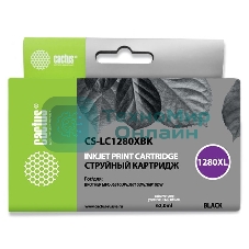 Картридж струйный Cactus CS-LC1280XBK черный (62 мл) для Brother MFC-J6510/6910DW