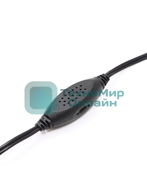 Акустическая система Gembird SPK-203, черный МДФ,2х3 Вт, регулятор громкости, USB