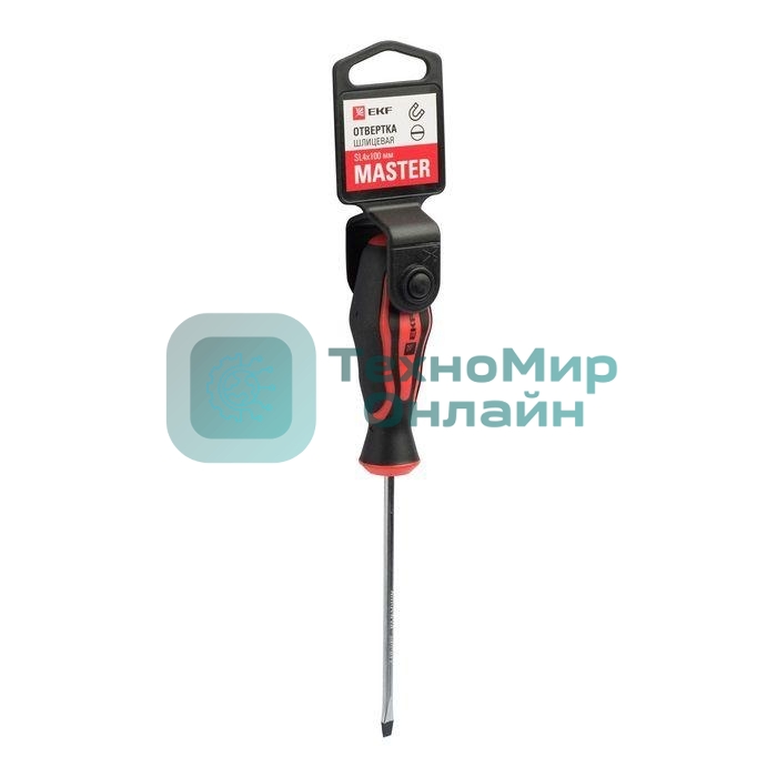 Отвертка SL4х100мм Master Basic EKF sl-4-100-mas