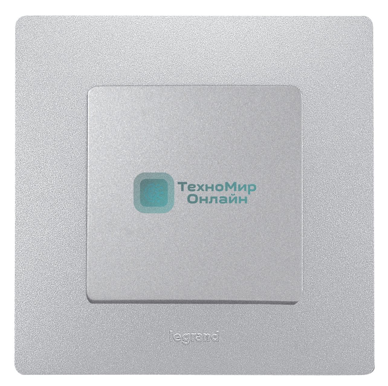 Выключатель 1-клавишный, авт.клеммы, 10AX, 250 В 672401 Legrand Etika Алюминий