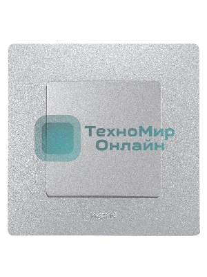 Выключатель 1-клавишный, авт.клеммы, 10AX, 250 В 672401 Legrand Etika Алюминий