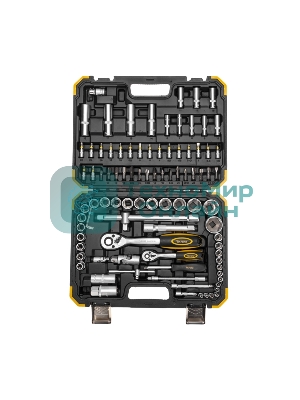 Набор инструментов Kranz 1/2, 1/4, CrV, пластиковый кейс, 94 предмета