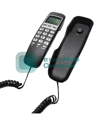 Телефон проводной Ritmix RT-010 черный