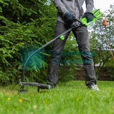 Триммер электрический Сибртех ЭКИ-1100, 1100 Вт, 350 мм, разборная штанга,катушка