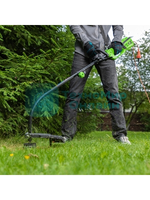 Триммер электрический Сибртех ЭКИ-1100, 1100 Вт, 350 мм, разборная штанга,катушка