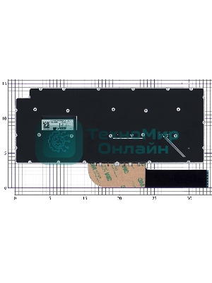 Клавиатура для ноутбука Dell Latitude 3301 черная без рамки
