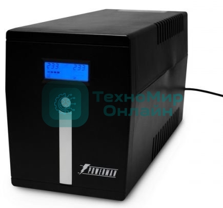 Источник бесперебойного питания Powerman Smart Sine 2000VA/1400W, 220V, Line-Interactive, LCD, Tower, Out: 4xShuko, черный*SmartSine2000
