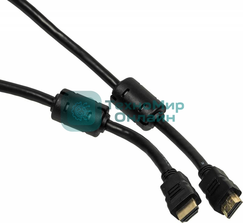 Кабель-соединительный аудио-видео Ningbo HDMI-5M-MG HDMI (m)/HDMI (m) 5м. феррит.кольца позолоченные контакты черный