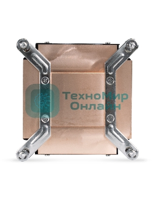 Кулер для процессора ExeGate ESNK-0049.PWM.1U.115x.Cu бронзовый, 75 мм, медь, 5000 об/мин, 54 дБ, 4 pin, 115 Вт, 30 мм