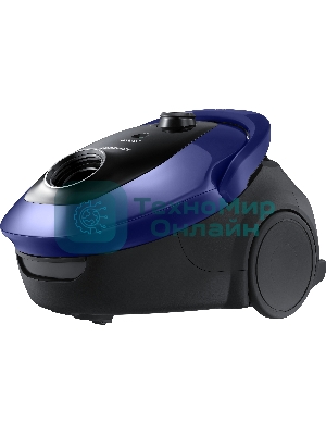Пылесос Samsung VC20M251AWB синий, 460/2000 Вт, уборка сухая, пылесборник мешок 2.5 л