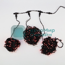 Гирлянда Neon-night LED ClipLight 24V, 3 нити по 20 м, свечение с динамикой, цвет диодов красный