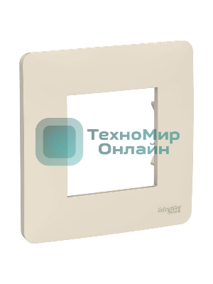 Рамка 1-м UNICA STUDIO беж. SchE NU200244