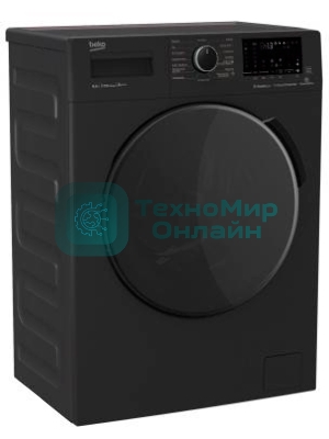 Стиральная машина Beko WSPE6H616A черный, загрузка фронтальная 6,5 кг, 1200 об/мин., класс: А++