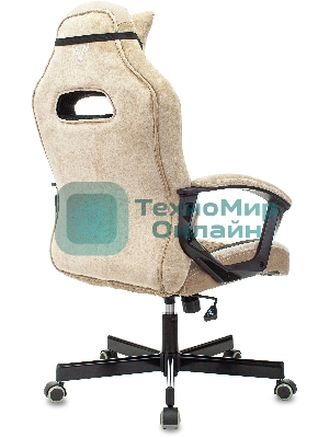 Кресло Бюрократ VIKING 6 KNIGHT BR FABRIC коричневый, ткань, 120 кг, механизм качания