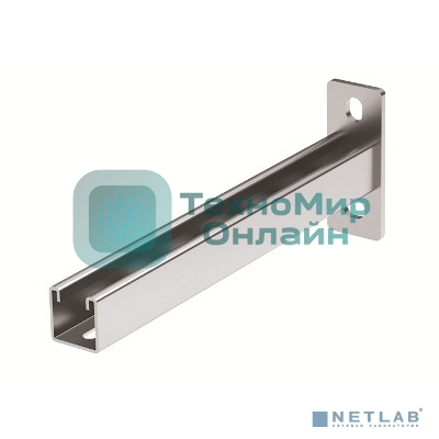 Консоль одиночная, 41х41 мм, осн.200, нержавеющая