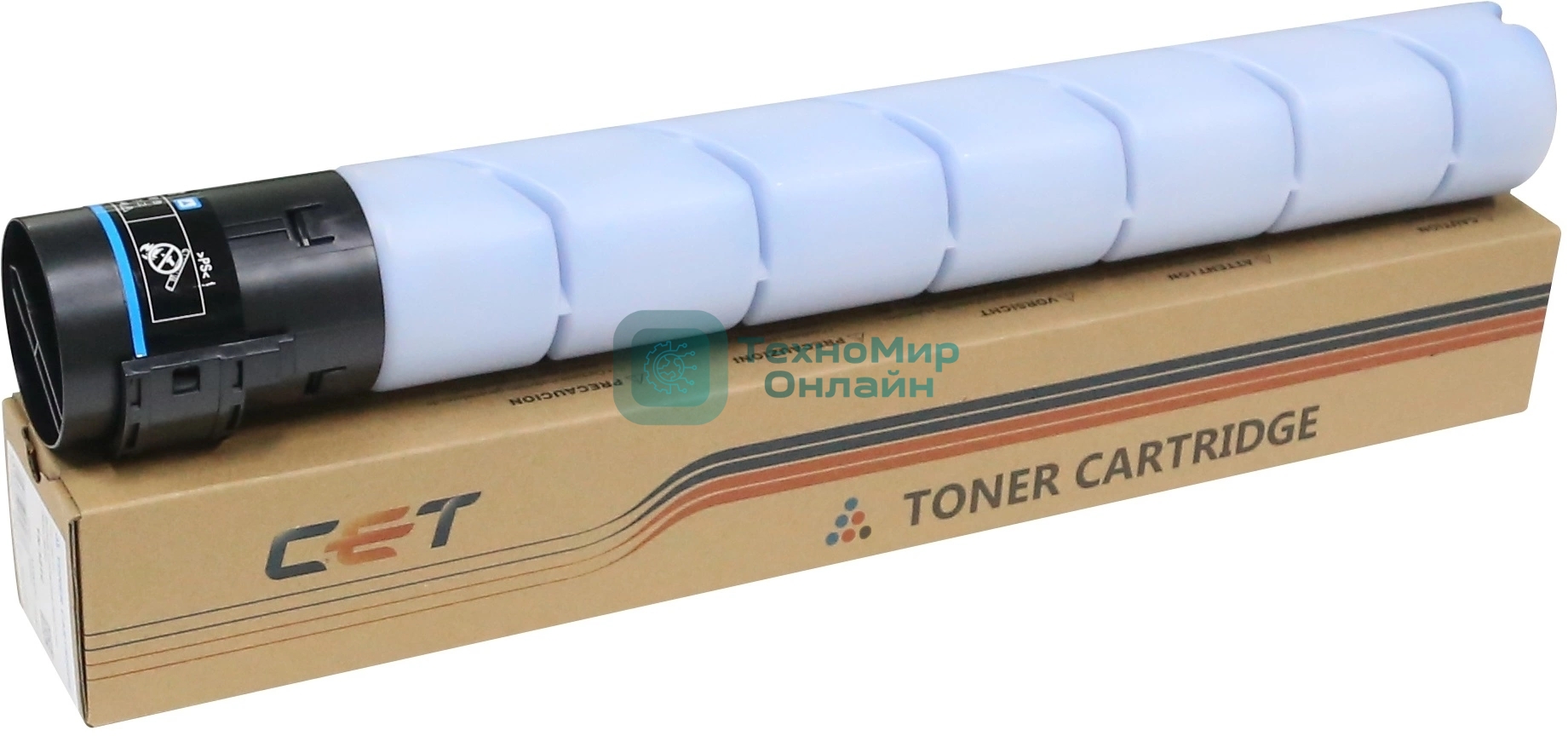 Картридж лазерный CET для Konica Minolta Bizhub C227/C287 Голубой (NF8) 467г, 21000 стр. (A8K3430/A8K3450/TN-221C)