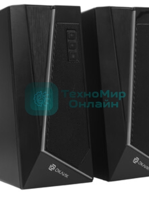 Акустическая система Oklick OK-125 2.0 черный 12Вт