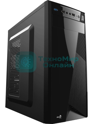 Компьютерный корпус Aerocool/Formula CS-1101 черный без БП ATX 2x120мм 1x140мм 2xUSB 2.0 1xUSB 3.0 audio