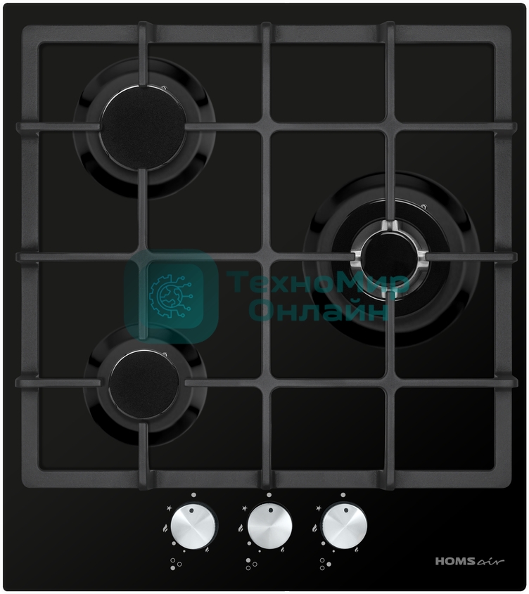 Газовая варочная панель HOMSair HGE433TGCBK