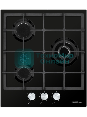 Газовая варочная панель HOMSair HGE433TGCBK