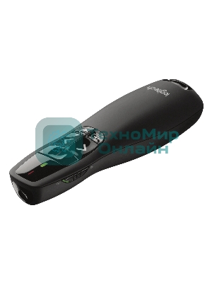 Презентер беспроводной Logitech R400 черный, радиоканал, USB, кнопки - 5