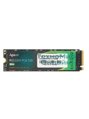 Накопитель SSD Apacer AS2280P4U, 512Gb, PCIe 3.0 x4, M.2 2280, NVMe, R/W 3500/2300