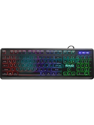 Клавиатура проводная Defender Raid GK-778DL, USB, черный