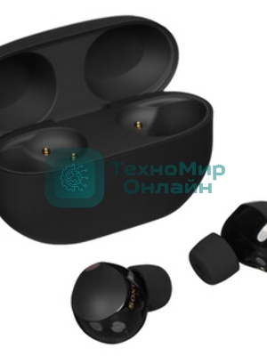 Наушники TWS Sony WF-1000XM5 черный, внутриканальные, Bluetooth, активное шумоподавление, беспроводная зарядка, до 8 ч