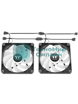Вентилятор для корпуса Thermaltake CT120 Sync Reverse ARGb 120х120x25 черный 4-pin 31.2дБ (упак.:2шт) (CL-F173-PL12SW-A) Ret