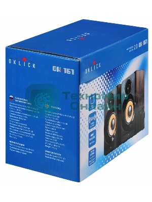 Акустическая система Oklick OK-161 2.0 темное дерево 6Вт