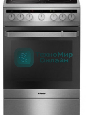 Плита электрическая Hansa FCCX64000 серебристый, конфорок 4 шт, духовка 69 л, 60 см x 85 см x 60 см