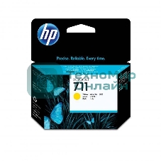 Картридж струйный HP №711 CZ132A желтый для HP DJ T120/T520 (29мл)