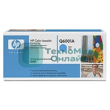 Картридж лазерный HP Q6001A голубой для Color LaserJet 2600 2000 стр.