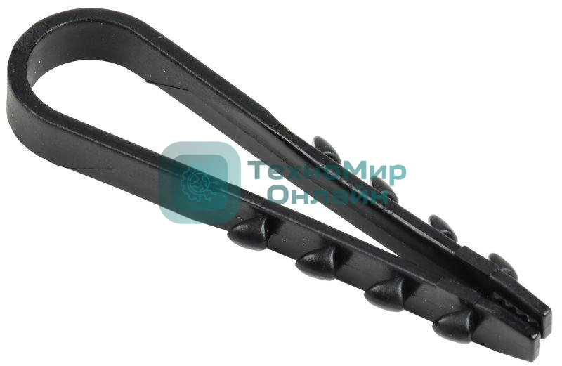 Дюбель-хомут 5-10 мм d=5 мм для круглого кабеля нейлон черный (уп. 100 шт) IEK UHH36-5-10-100