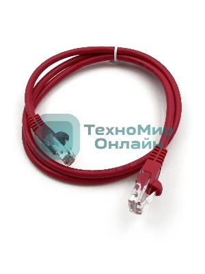 Патч-корд Buro cat.5e 1м красный RJ-45 (м)-RJ-45 (м)