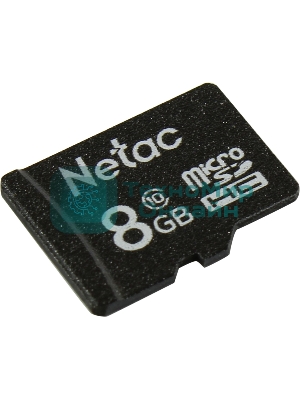 Флеш карта microSDHC 8Gb Netac P500 NT02P500STN-008G-S (без SD адаптера) 80Mb/s