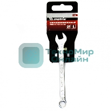 Ключ комбинированный Matrix, 8 мм, CrV, полированный хром