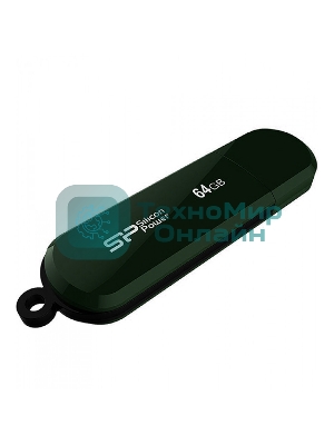 Флешка USB 64 Gb Silicon Power Lux Mini 320, USB 2.0, зеленый