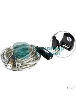 Кабель Aopen/QustКабель-адаптер USB2.0-repeater, удлинительный активный Am-->Af 5м (ACU823-5M) 6938510851314