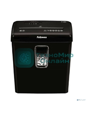 Шредер Fellowes® Powershred® P-30C, DIN P-4, 4х34 мм, 6 лст., 15 лтр.