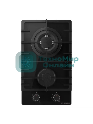 Газовая варочная панель Kuppersberg FG 36 B газ, High-Tech, 30 см, автоматический электроподжиг, газ-контроль, форсунки под сжиженый газ, SABAF конфорки, чугунные решетки, цвет черный, цвет фурнитуры черный